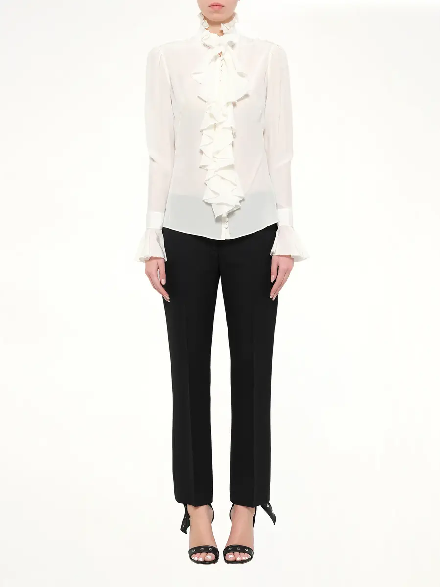 Alexander McQueen Long Sleeve Ruffle Shirt | Thumbnail 2 Alexander McQueen Long Sleeve Ruffle Shirt | Thumbnail 2