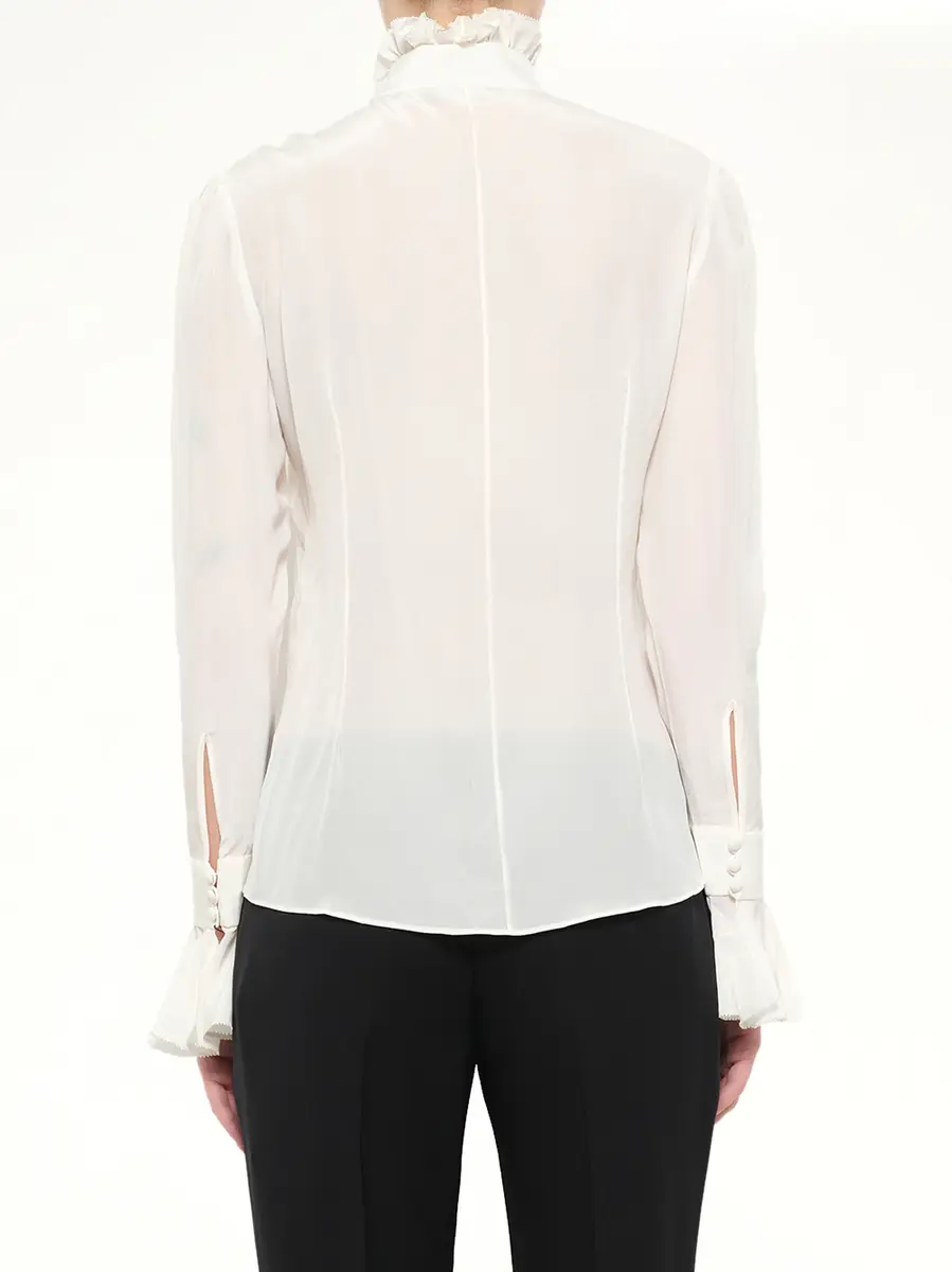 Alexander McQueen Long Sleeve Ruffle Shirt | Thumbnail 3 Alexander McQueen Long Sleeve Ruffle Shirt | Thumbnail 3