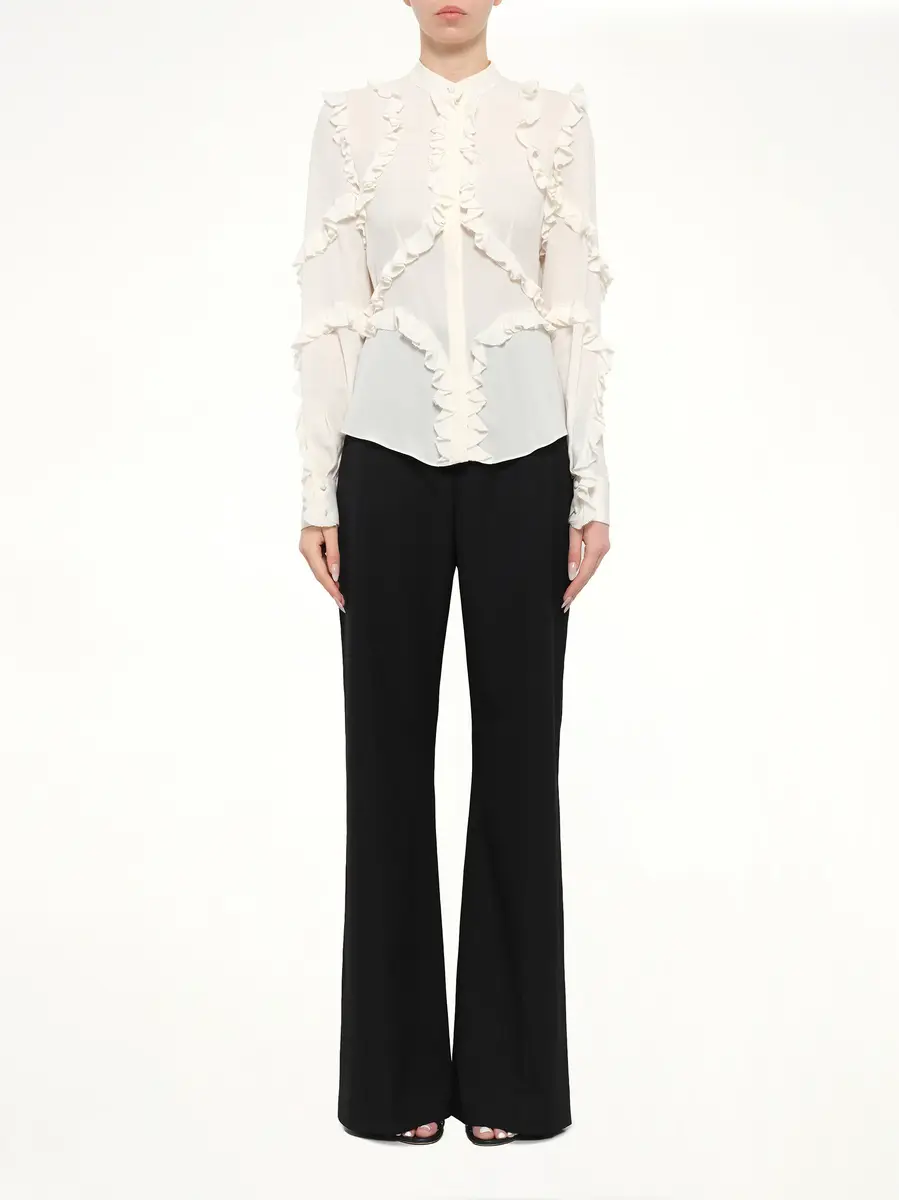 Alexander McQueen Ruffle Long Sleeve Shirt | Thumbnail 2 Alexander McQueen Ruffle Long Sleeve Shirt | Thumbnail 2