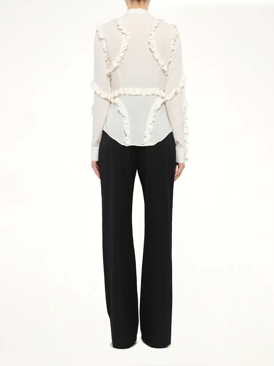 Alexander McQueen Ruffle Long Sleeve Shirt | Thumbnail 4 Alexander McQueen Ruffle Long Sleeve Shirt | Thumbnail 4