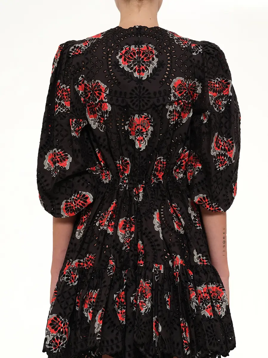 Alexander McQueen Poppy Print Abito Dress | Thumbnail 3 Alexander McQueen Poppy Print Abito Dress | Thumbnail 3