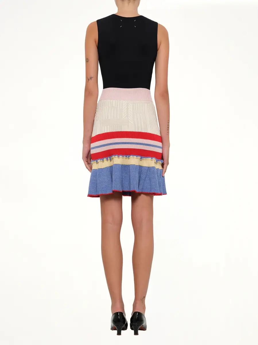 Alexander McQueen Multi Knit Tweed Mini Skirt In Multicolour | Thumbnail 4 Alexander McQueen Multi Knit Tweed Mini Skirt In Multicolour | Thumbnail 4