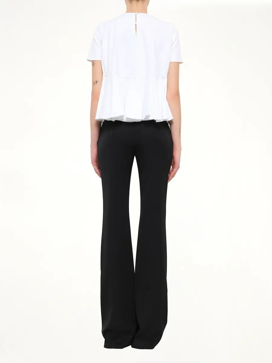 Alexander McQueen Alexander Mcqueen Cotton Piquet Top in White | Thumbnail 4 Alexander McQueen Alexander Mcqueen Cotton Piquet Top in White | Thumbnail 4