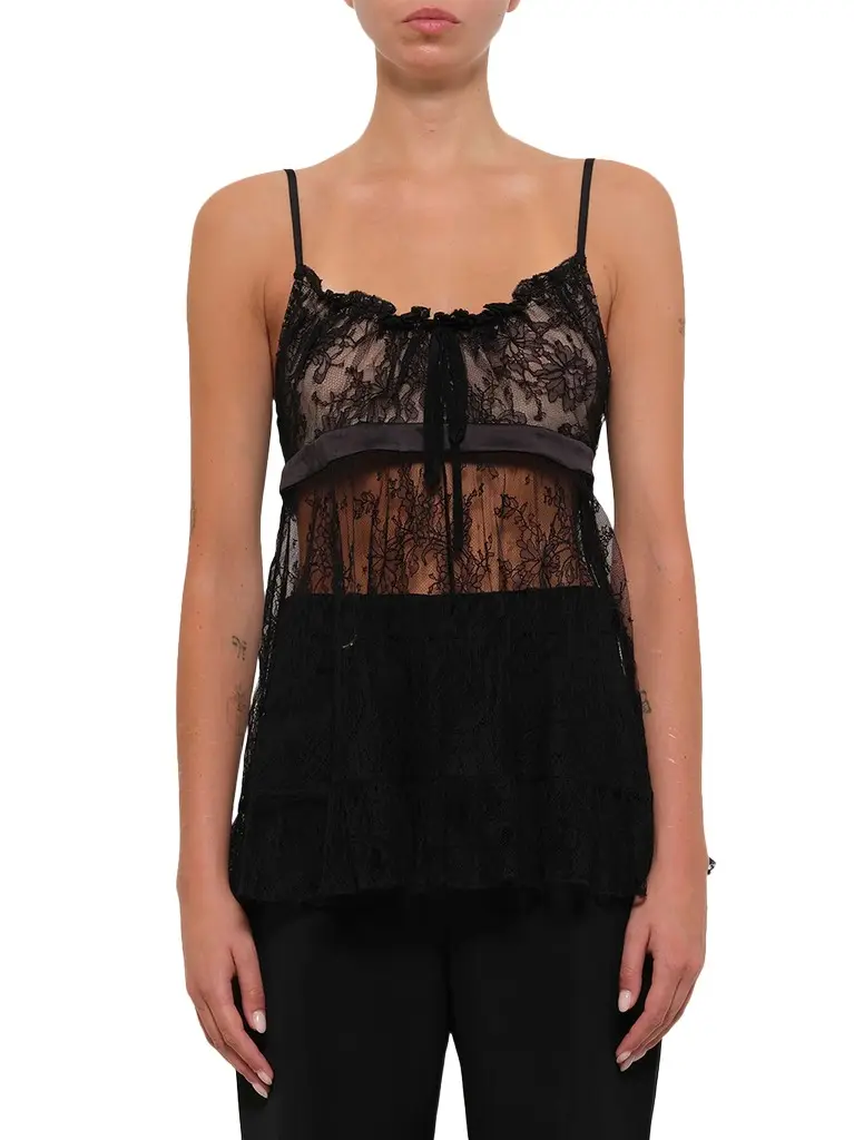 Alexander McQueen Lace Tie Camisole