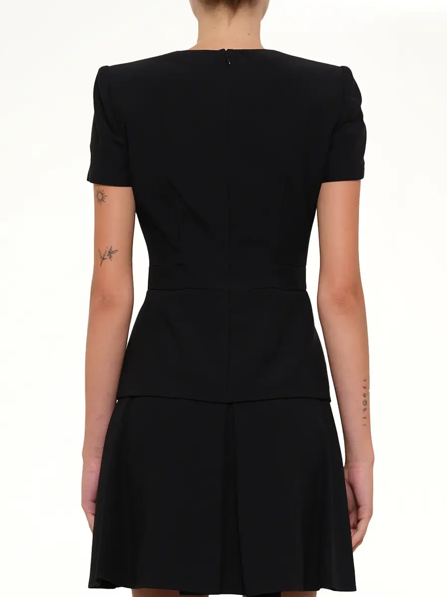 Alexander McQueen Leaf Crepe Dress | Thumbnail 3