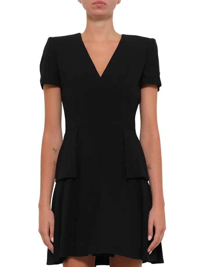 Alexander McQueen Leaf Crepe Dress