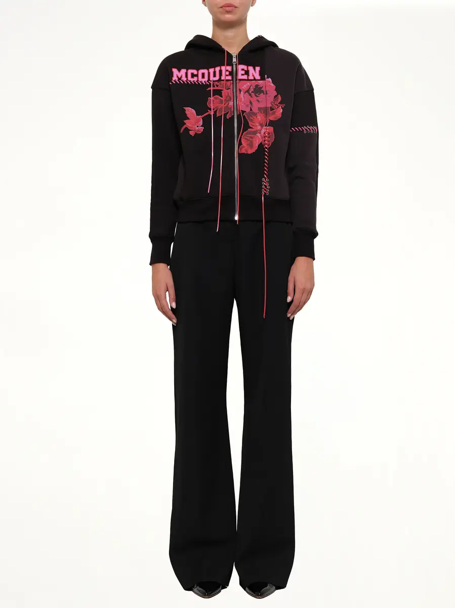 Alexander McQueen Rose Print Hoodies | Thumbnail 2 Alexander McQueen Rose Print Hoodies | Thumbnail 2