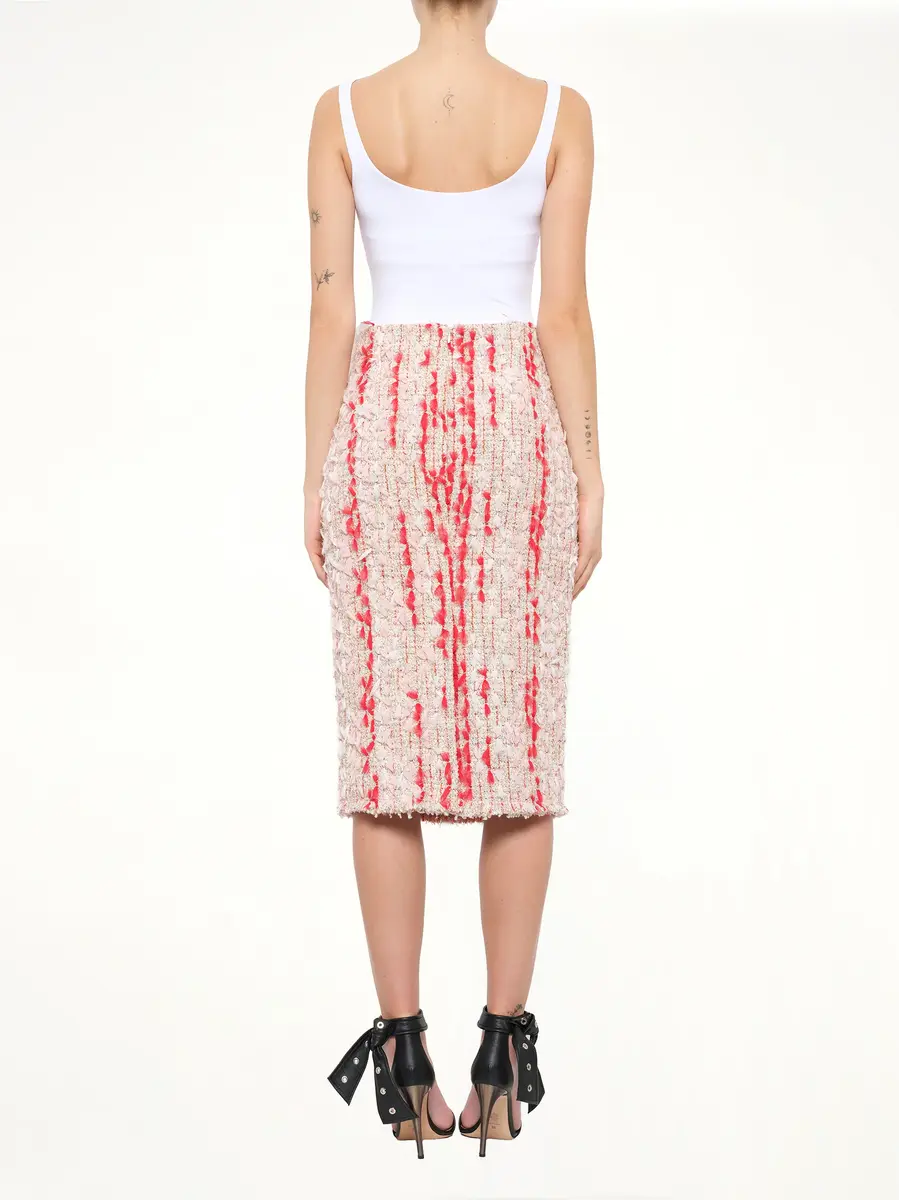 Alexander McQueen Alexander Mcqueen Petal Tweed Skirt | Thumbnail 4 Alexander McQueen Alexander Mcqueen Petal Tweed Skirt | Thumbnail 4