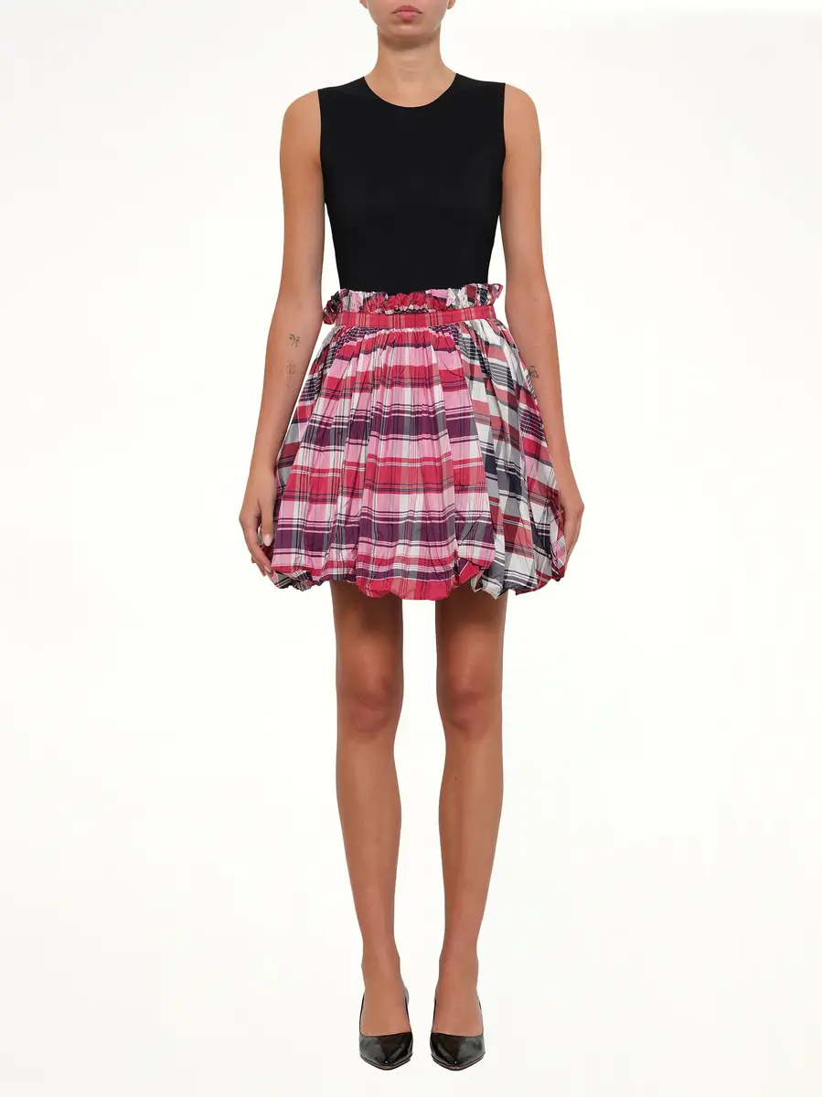 Alexander McQueen Amq - Country Mini Skirt in Red/blk | Thumbnail 2 Alexander McQueen Amq - Country Mini Skirt in Red/blk | Thumbnail 2