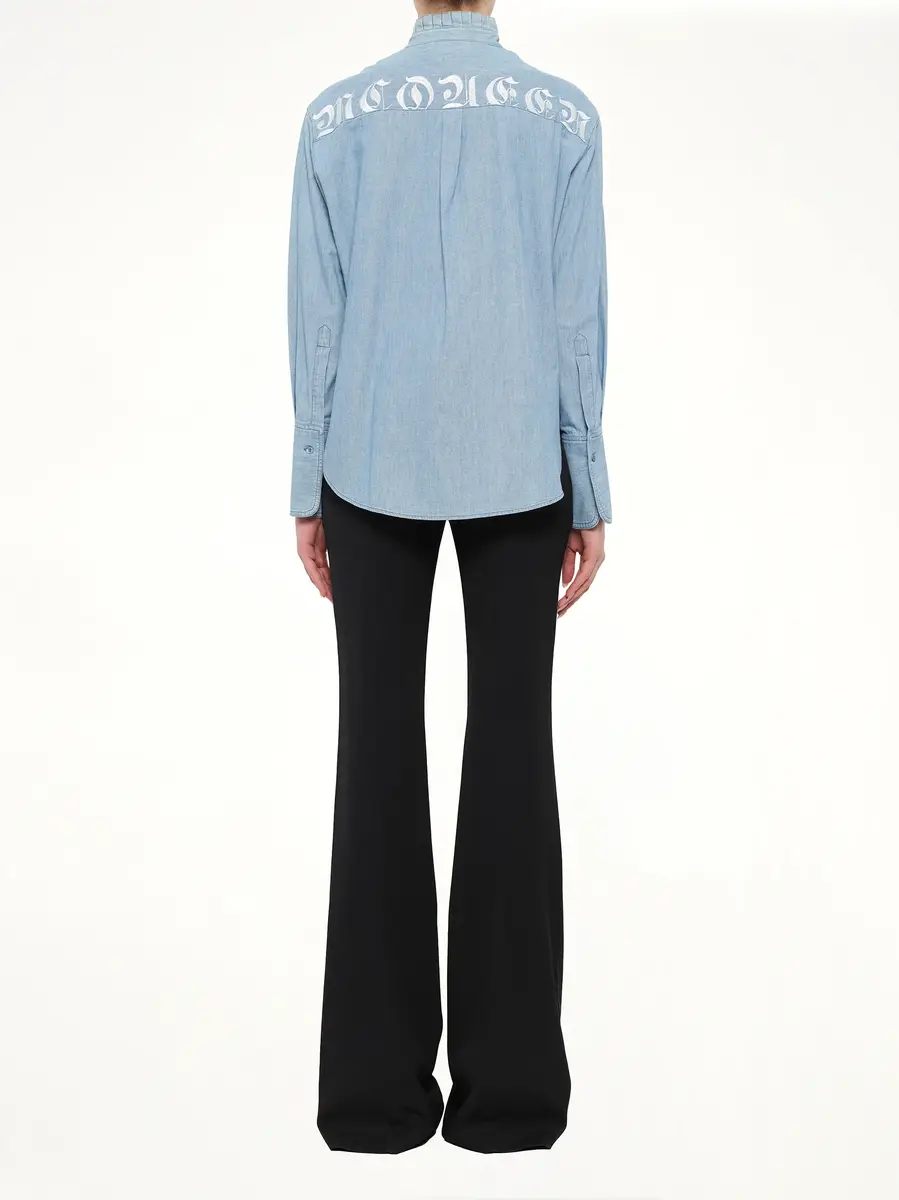 Alexander McQueen Alexander Mcqueen Embroidered Chambre Shirt | Thumbnail 4 Alexander McQueen Alexander Mcqueen Embroidered Chambre Shirt | Thumbnail 4