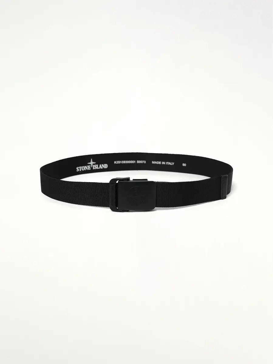 Stone Island 930000 Tape Belt in Black 2 | Thumbnail 2