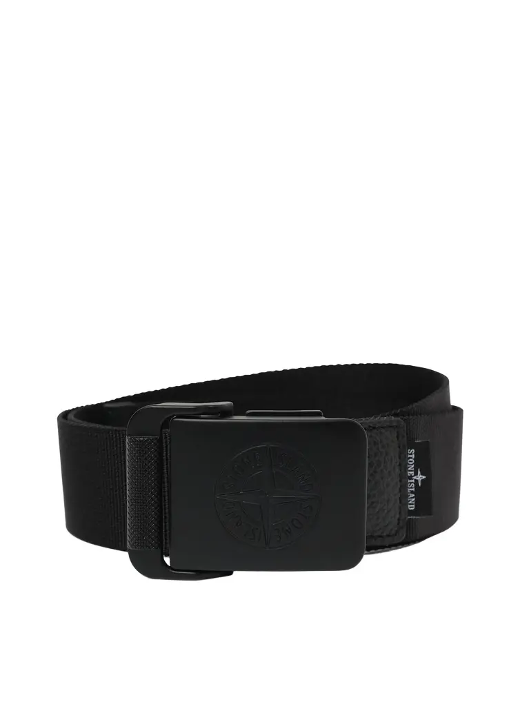 Stone Island 930000 Tape Belt in Black 2