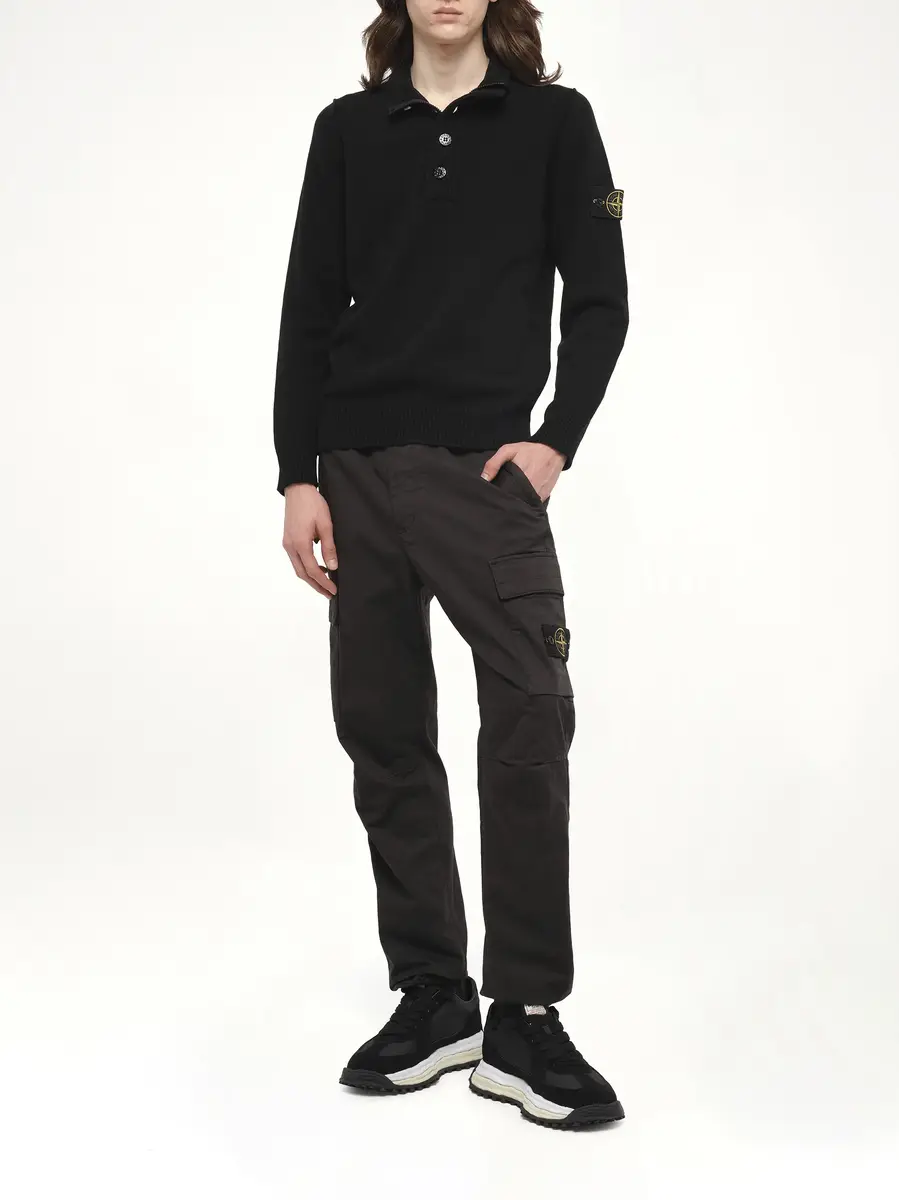 Stone Island 5100040 Lambswool Half-zip Sweater | Thumbnail 4
