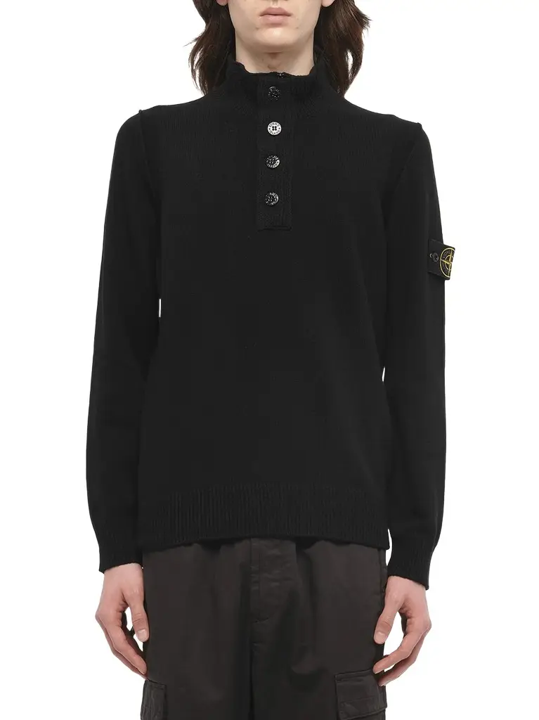 Stone Island 5100040 Lambswool Half-zip Sweater