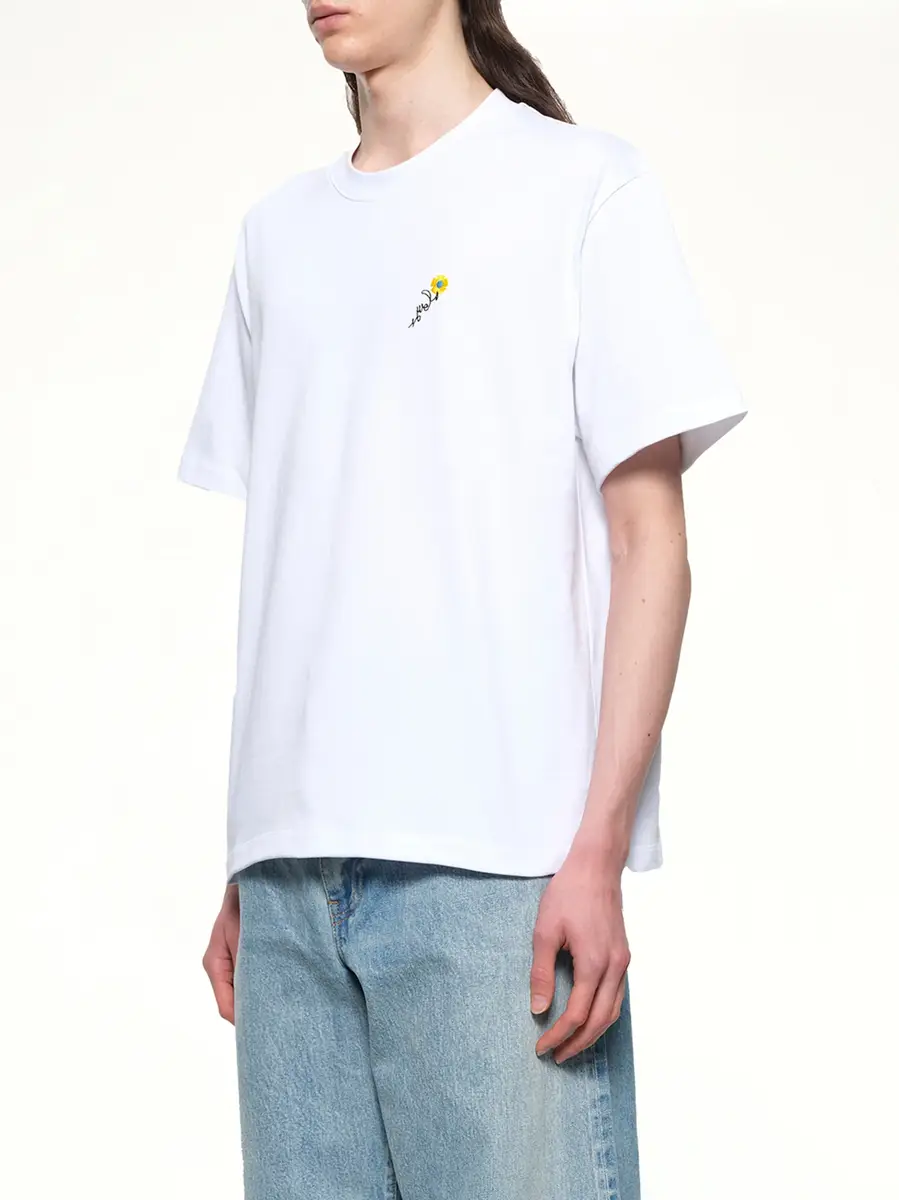vowels Floral Embroidered T-shirt | Thumbnail 3 vowels Floral Embroidered T-shirt | Thumbnail 3
