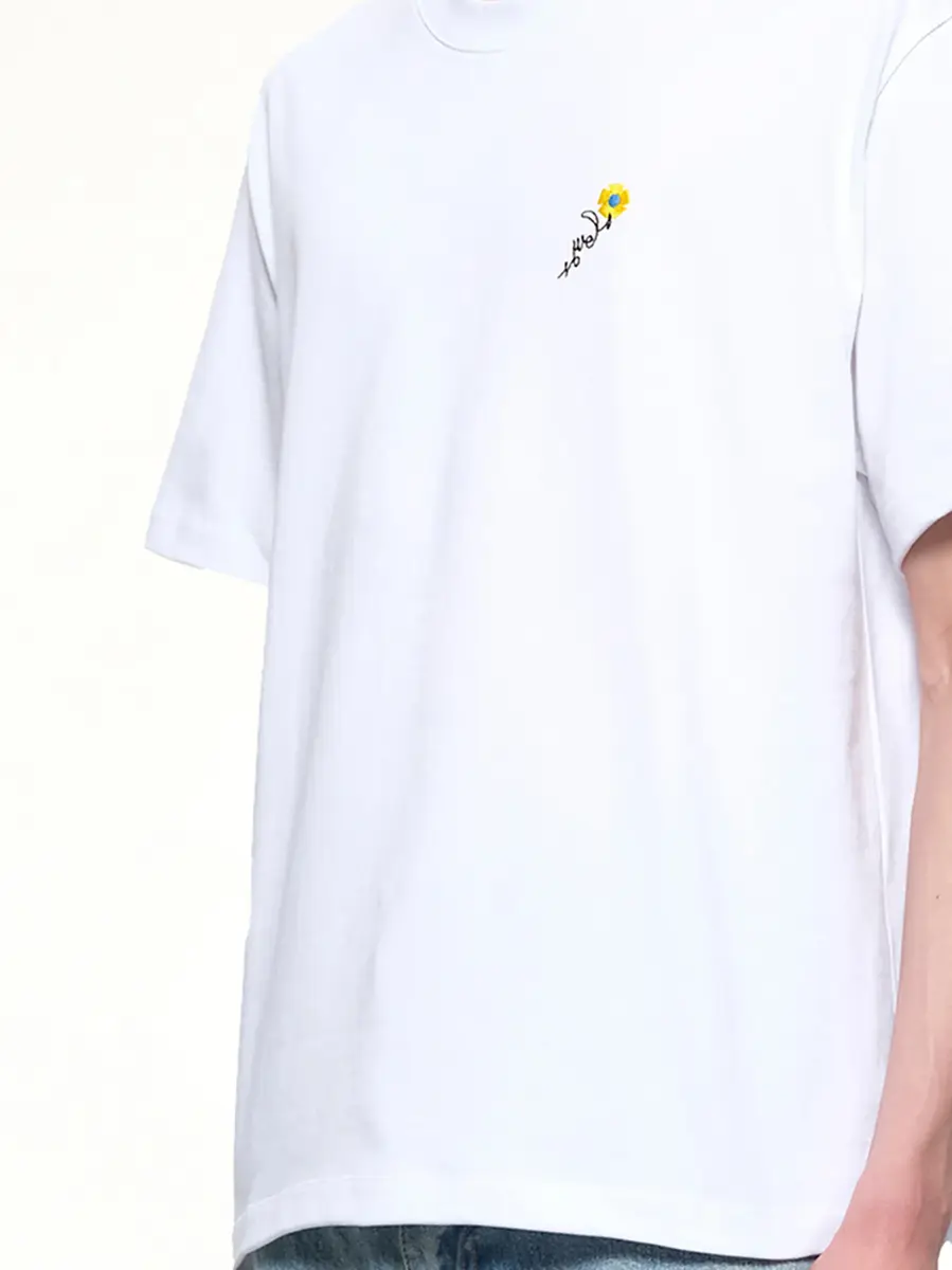 vowels Floral Embroidered T-shirt | Thumbnail 6 vowels Floral Embroidered T-shirt | Thumbnail 6