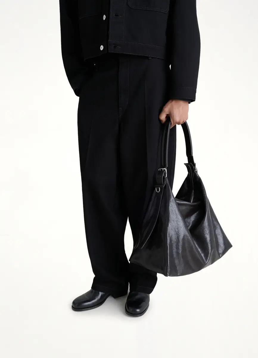 Lemaire Belted Hobo Bag in Dark Chocolate | Thumbnail 3