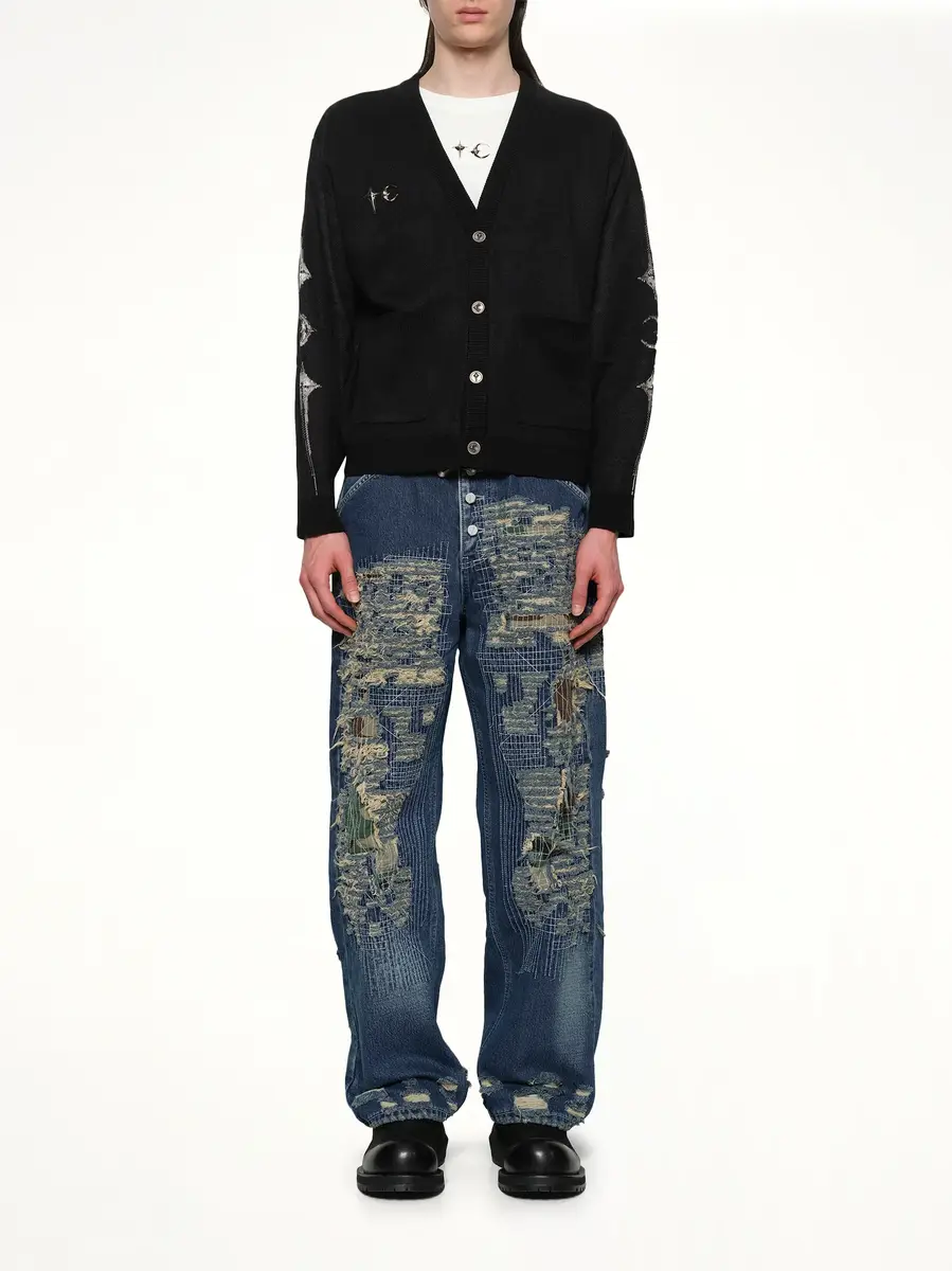 THUG CLUB TC Bone Knit Cardigan | Thumbnail 7 THUG CLUB TC Bone Knit Cardigan | Thumbnail 7