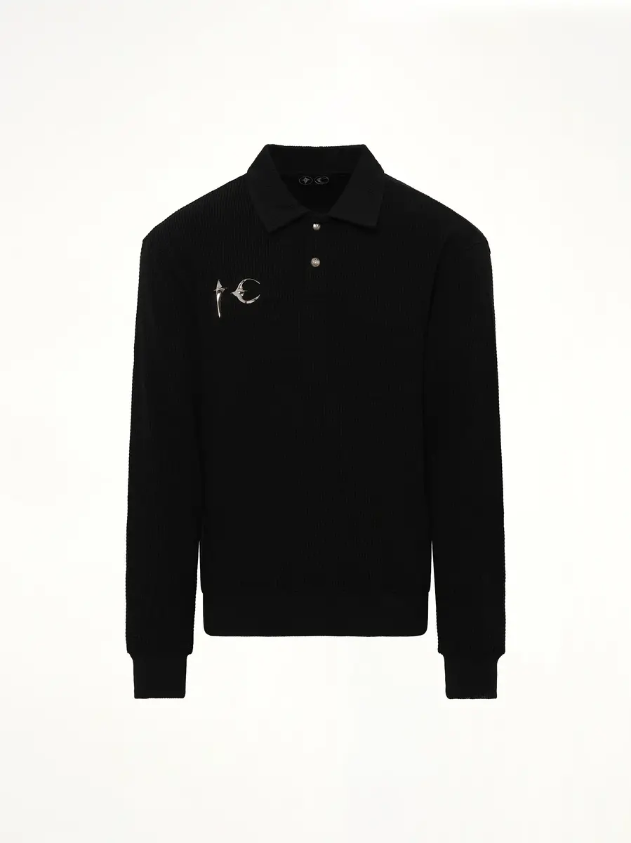 THUG CLUB TC Long Sleeve Polo | Thumbnail 2 THUG CLUB TC Long Sleeve Polo | Thumbnail 2