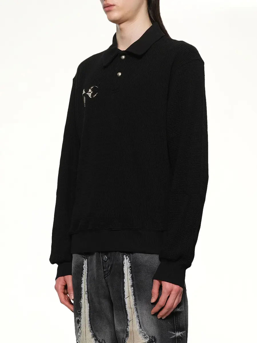THUG CLUB TC Long Sleeve Polo | Thumbnail 3 THUG CLUB TC Long Sleeve Polo | Thumbnail 3