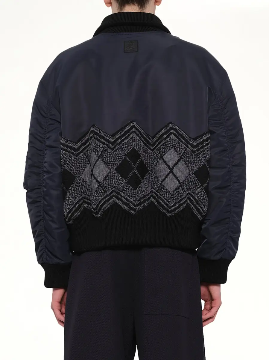 Loewe Argyle Bomber Jacket in Dark Navy | Thumbnail 5 Loewe Argyle Bomber Jacket in Dark Navy | Thumbnail 5