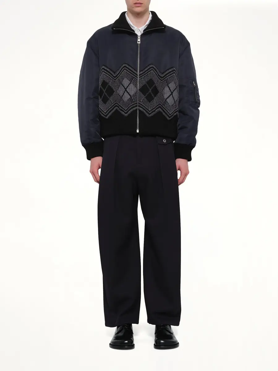 Loewe Argyle Bomber Jacket in Dark Navy | Thumbnail 7 Loewe Argyle Bomber Jacket in Dark Navy | Thumbnail 7
