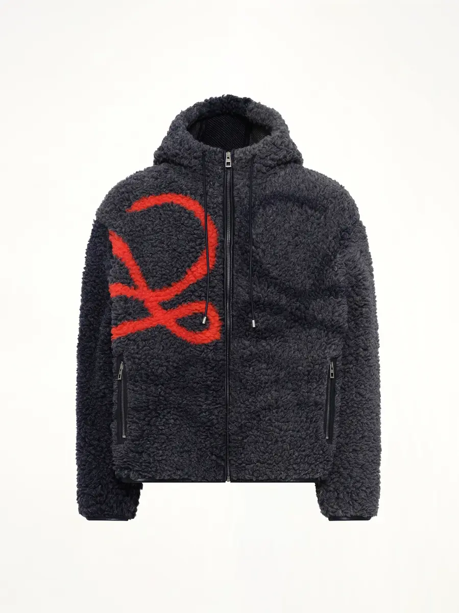 Loewe Hooded Jacket in Navy/orange | Thumbnail 2 Loewe Hooded Jacket in Navy/orange | Thumbnail 2