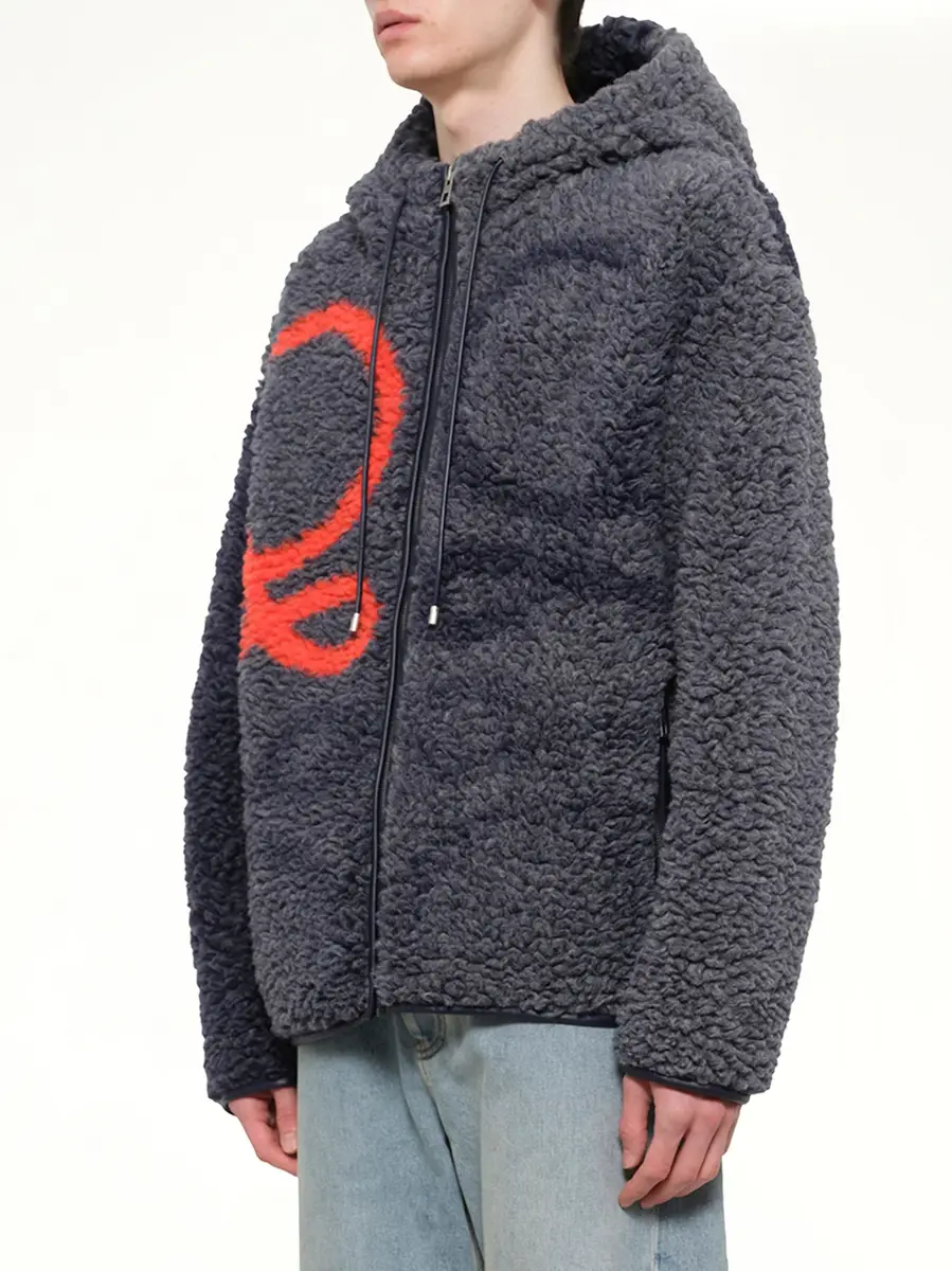 Loewe Hooded Jacket in Navy/orange | Thumbnail 3 Loewe Hooded Jacket in Navy/orange | Thumbnail 3