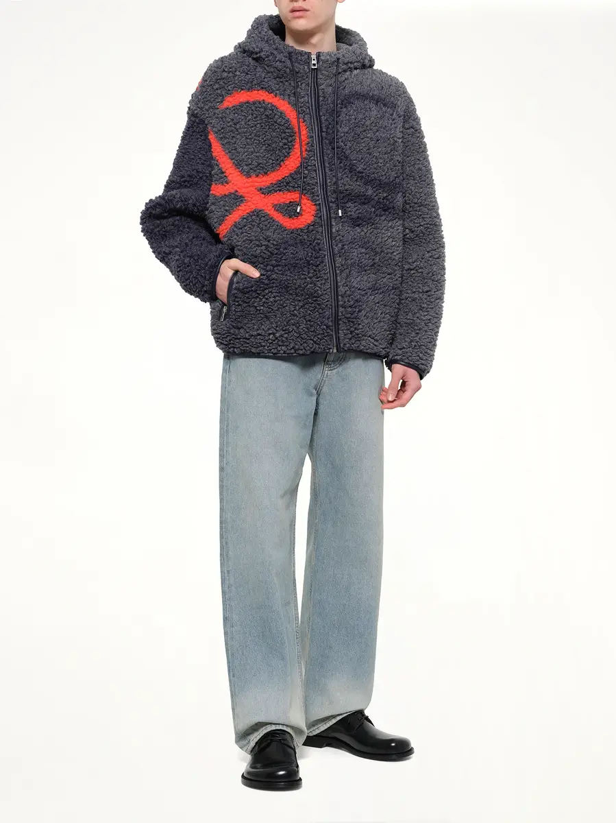 Loewe Hooded Jacket in Navy/orange | Thumbnail 4 Loewe Hooded Jacket in Navy/orange | Thumbnail 4