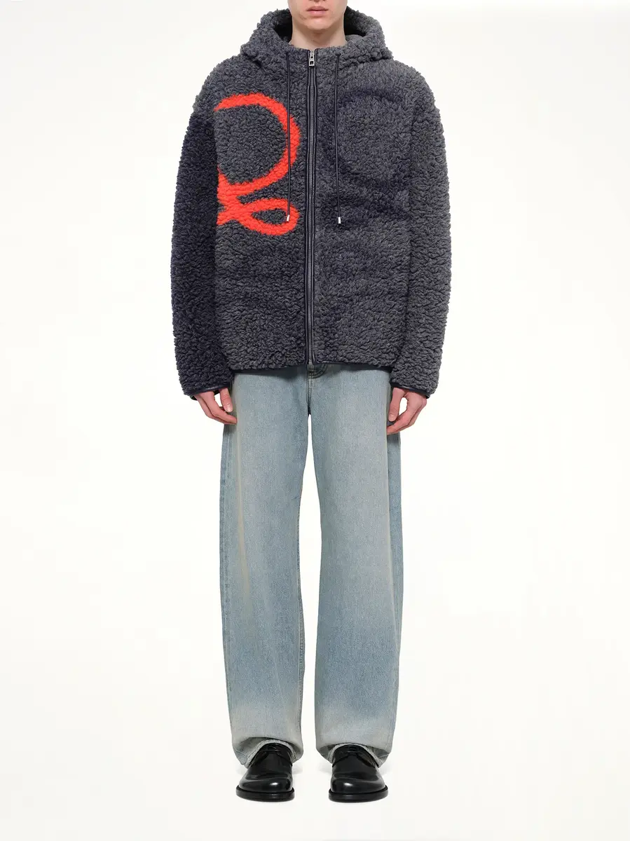 Loewe Hooded Jacket in Navy/orange | Thumbnail 7 Loewe Hooded Jacket in Navy/orange | Thumbnail 7