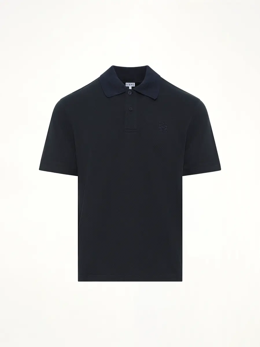Loewe Tonal Anagram Polo in Navy Blue | Thumbnail 2 Loewe Tonal Anagram Polo in Navy Blue | Thumbnail 2