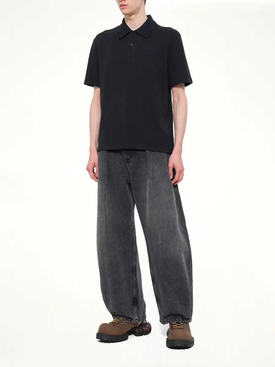 Loewe Tonal Anagram Polo in Navy Blue | Thumbnail 4 Loewe Tonal Anagram Polo in Navy Blue | Thumbnail 4