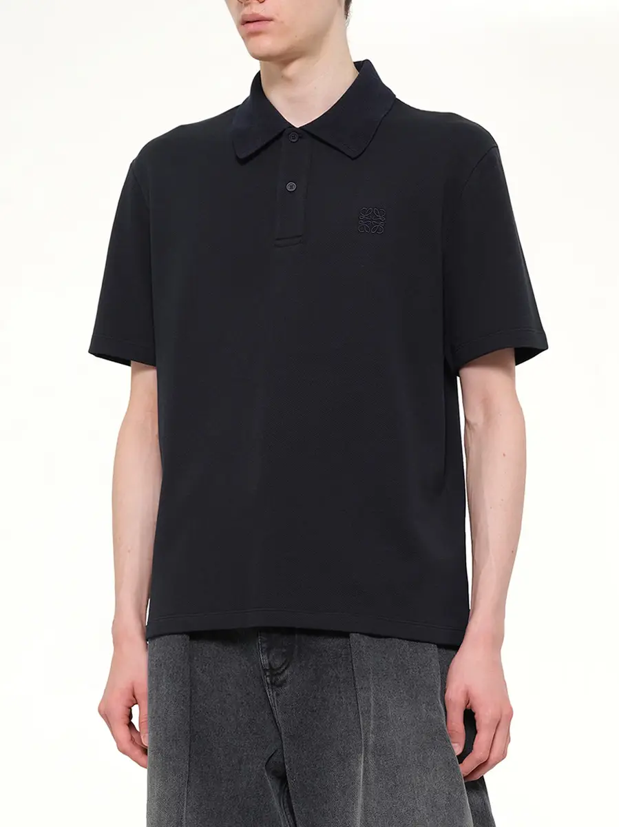 Loewe Tonal Anagram Polo in Navy Blue | Thumbnail 6 Loewe Tonal Anagram Polo in Navy Blue | Thumbnail 6