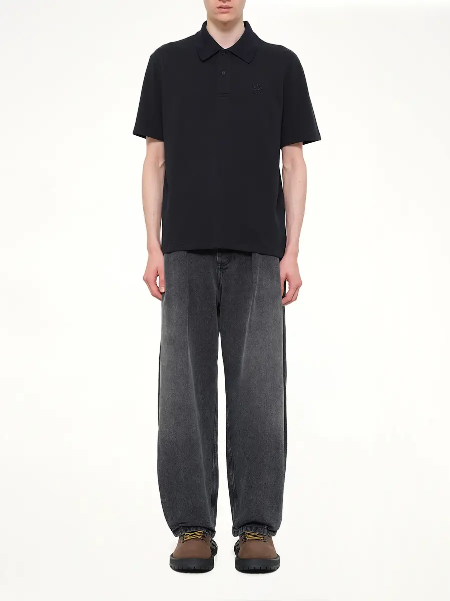 Loewe Tonal Anagram Polo in Navy Blue | Thumbnail 7 Loewe Tonal Anagram Polo in Navy Blue | Thumbnail 7