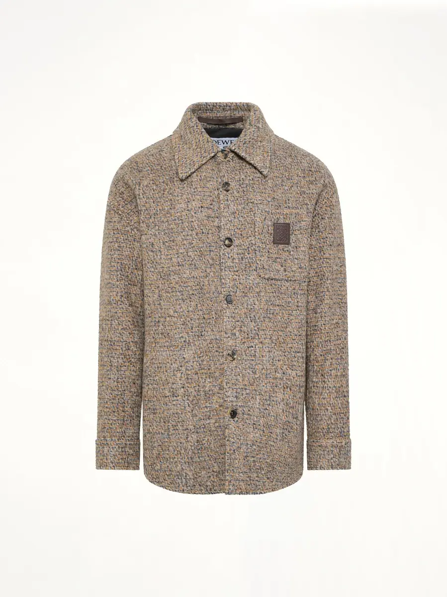 Loewe Overshirt in Beige/blue Melange | Thumbnail 2 Loewe Overshirt in Beige/blue Melange | Thumbnail 2