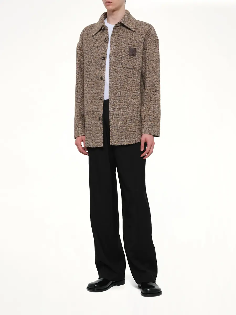 Loewe Overshirt in Beige/blue Melange | Thumbnail 4 Loewe Overshirt in Beige/blue Melange | Thumbnail 4