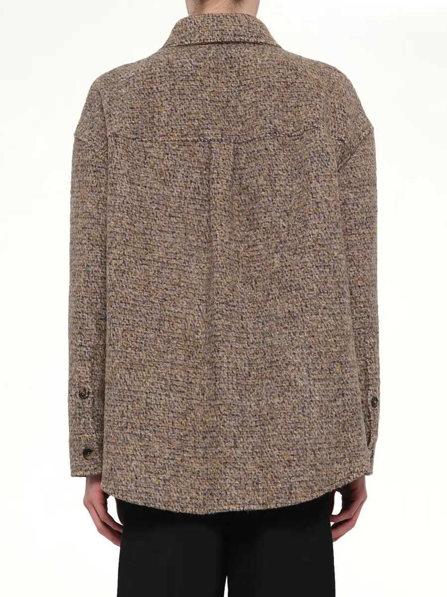 Loewe Overshirt in Beige/blue Melange | Thumbnail 5 Loewe Overshirt in Beige/blue Melange | Thumbnail 5