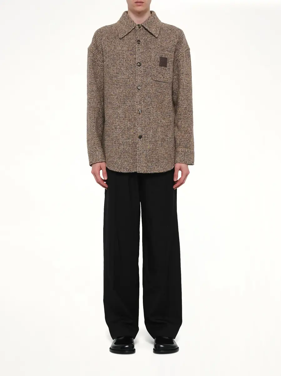 Loewe Overshirt in Beige/blue Melange | Thumbnail 7 Loewe Overshirt in Beige/blue Melange | Thumbnail 7