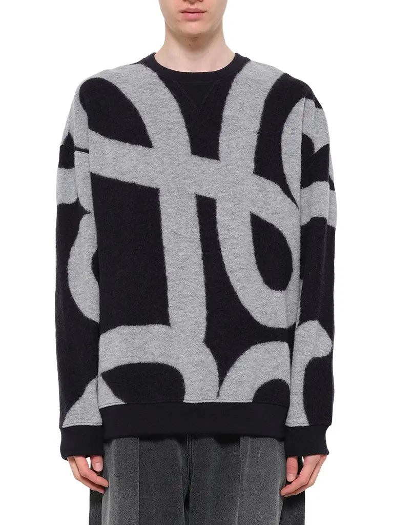 Loewe Anagram Sweater in Navy/grey