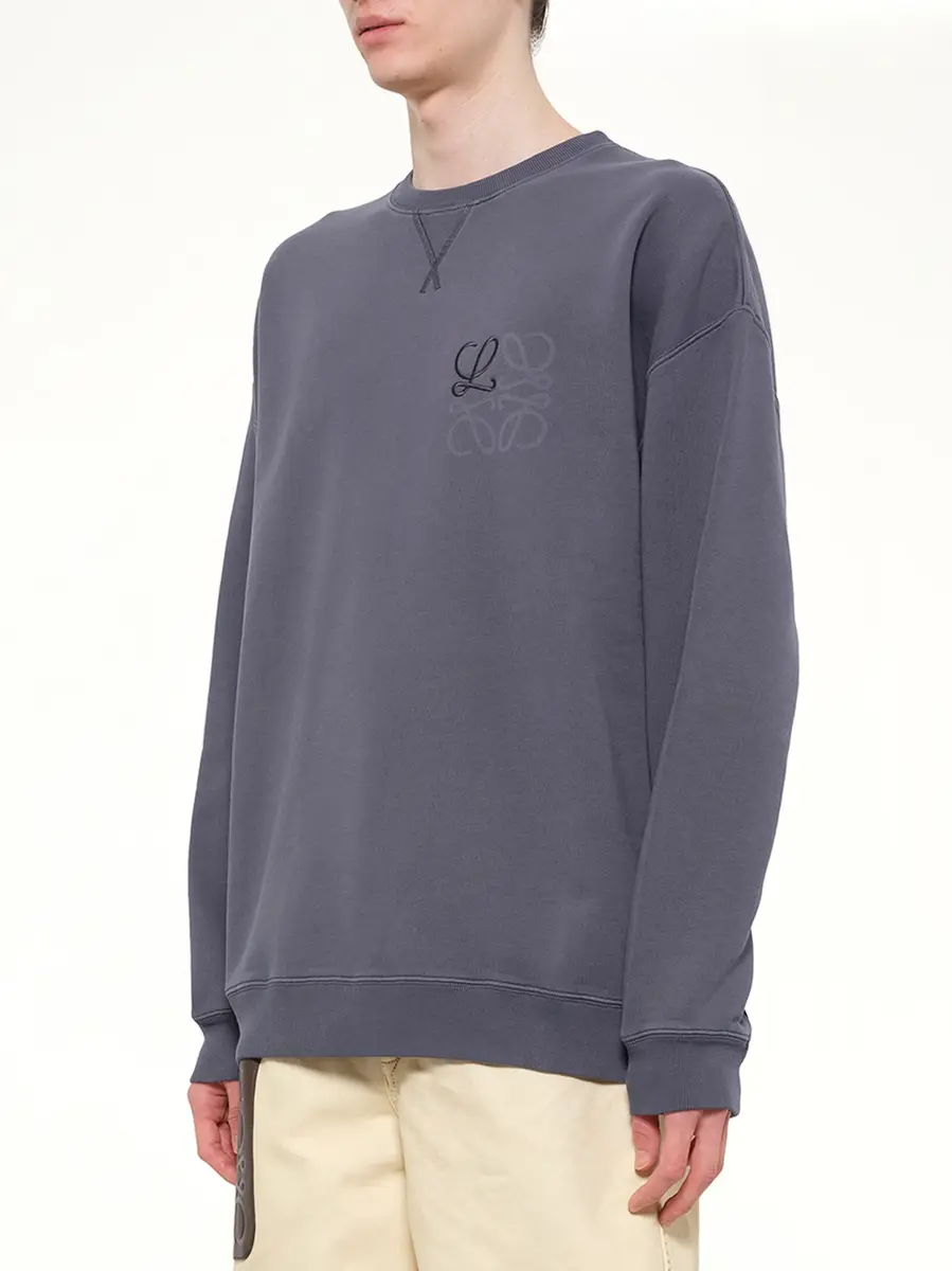 Loewe Anagram Sweatshirt in Indigo Blue | Thumbnail 3