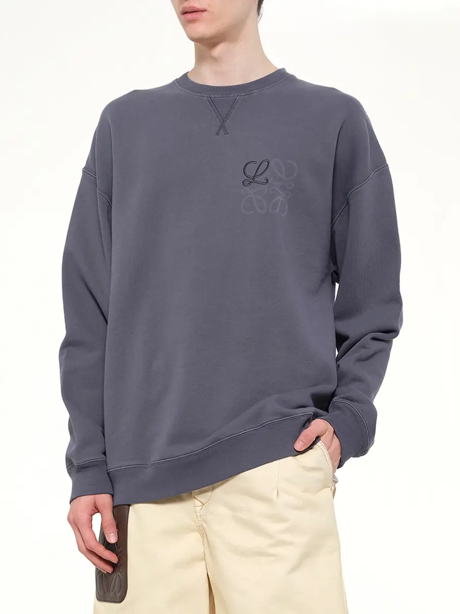 Loewe Anagram Sweatshirt in Indigo Blue | Thumbnail 6