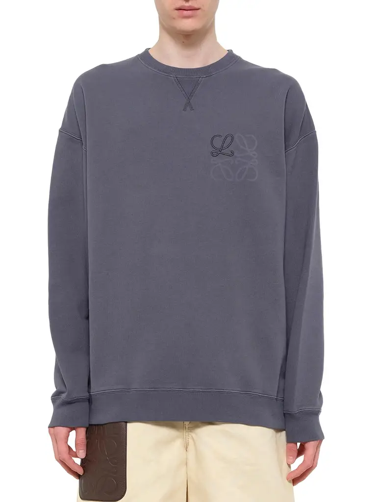 Anagram Sweatshirt in Indigo Blue Anagram Sweatshirt in Indigo Blue