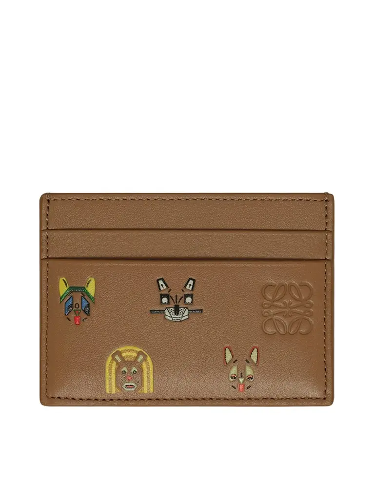 Loewe Plain Cardholders Cats in Mocha
