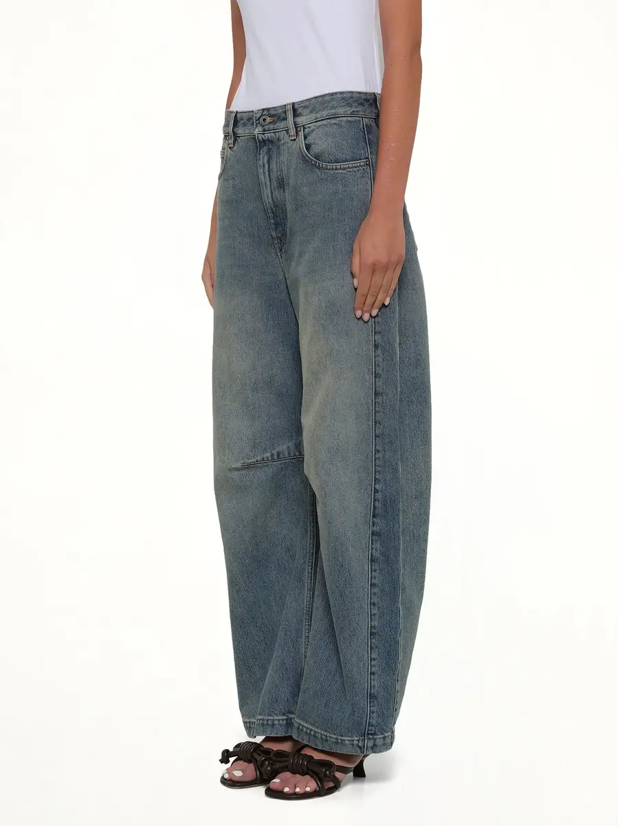 Loewe Barrel Jeans in Washed Denim | Thumbnail 3 Loewe Barrel Jeans in Washed Denim | Thumbnail 3