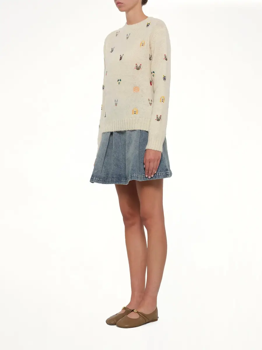 Loewe Louis Wain Sweater in White/multicolour | Thumbnail 4