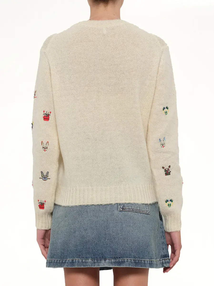 Loewe Louis Wain Sweater in White/multicolour | Thumbnail 5
