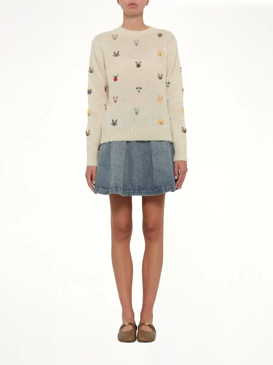 Loewe Louis Wain Sweater in White/multicolour | Thumbnail 7