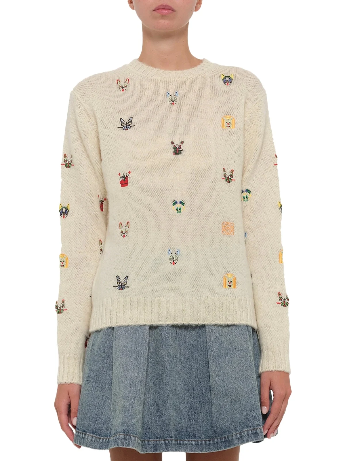 Loewe Louis Wain Sweater in White/multicolour