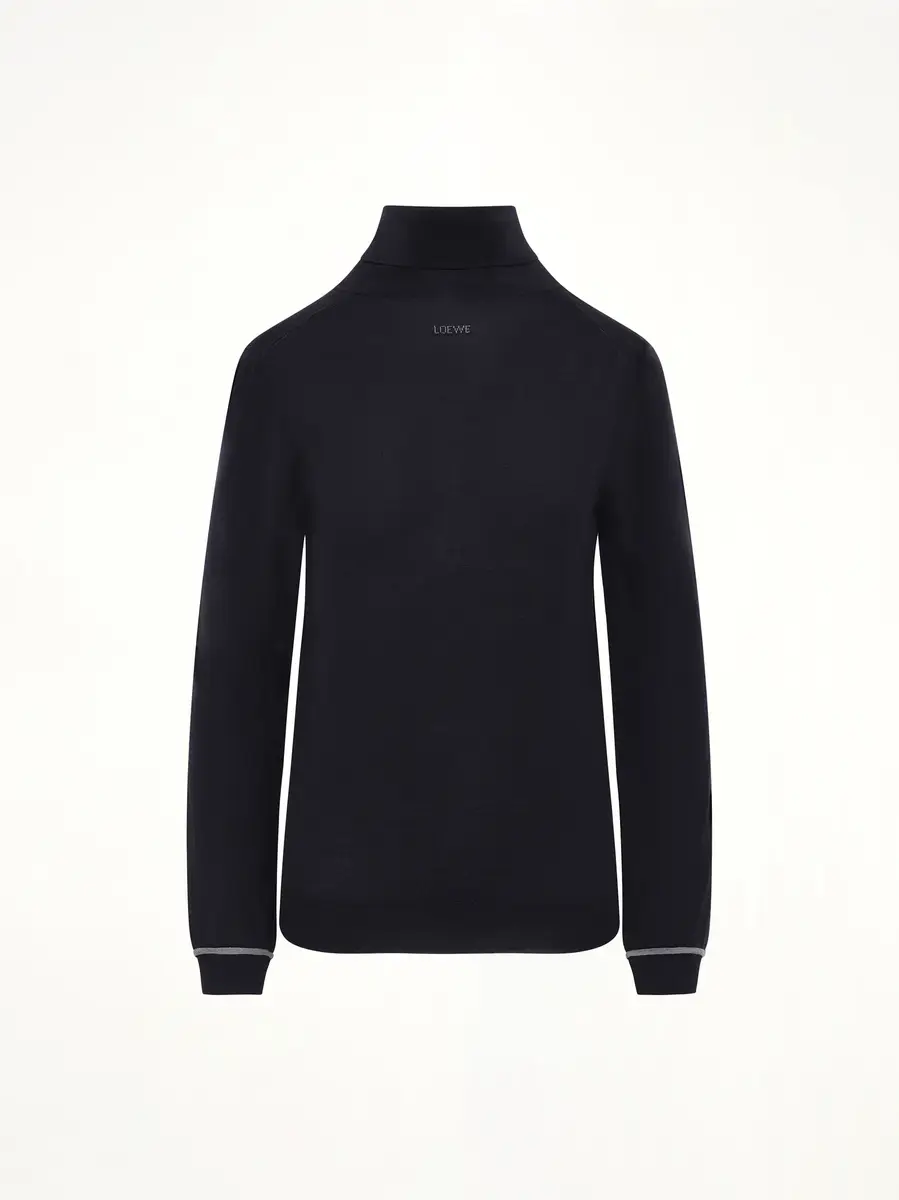Loewe Turtleneck Sweater in Navy/grey | Thumbnail 2 Loewe Turtleneck Sweater in Navy/grey | Thumbnail 2