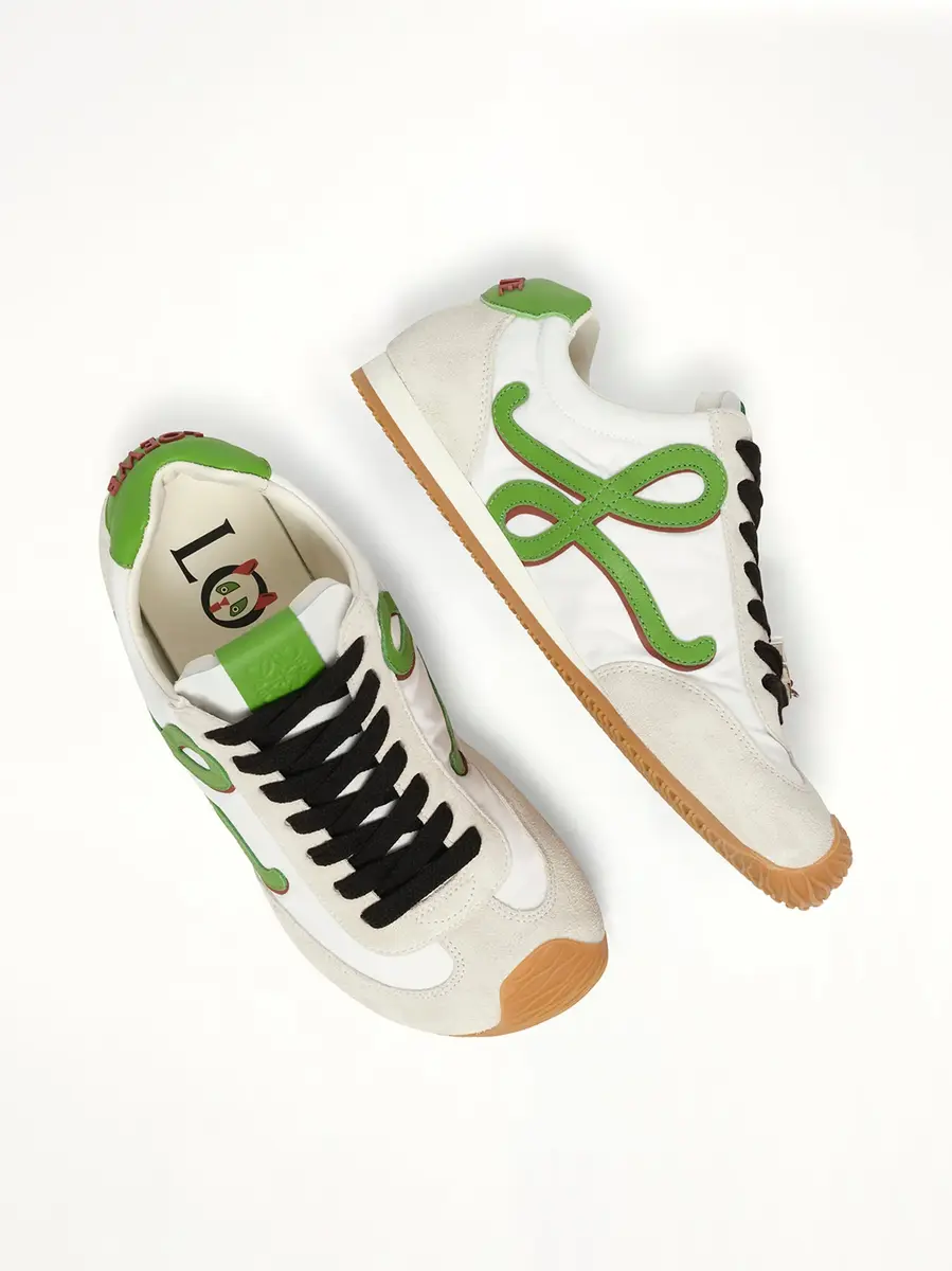 Loewe Ballet Runner 2.0 Louis Wain Sneaker in White/green | Thumbnail 4 Loewe Ballet Runner 2.0 Louis Wain Sneaker in White/green | Thumbnail 4